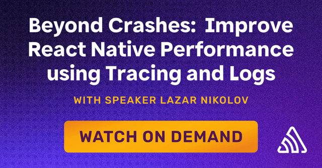 Improve React Native Performance using Tracing and Logs